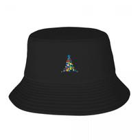 NEW Colorful Christmas Tree Christmas Decorating Trees Bucket Hat Summer Hats Trucker Hats Elegant Womens Hats Unisexs