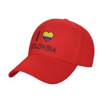 I Love Colombia  Sun Baseball Cap Spring Women Unisex  Print Trucker Hat High Quality Casual Outdoor Sports Baseball Caps One Size