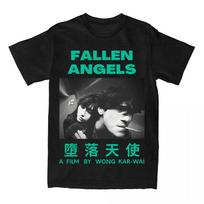 Fallen Angels Retro Fashion Graphic Printing T-shirt Comfortable High Quality Round Neck Casual Funny T-shirt Men/women Tees Band T-shirt Summer Tops S įvairiaspalvis
