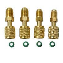 R410a Adapter 5/16 SAE F Quick Couplers To 1/4 SAE M Flare 5/16 SAE M To 1/4 SAE For R410 R32 R22 Refrigerant Tool Parts