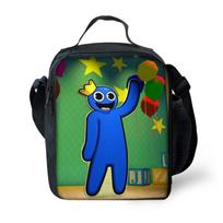 Rainbow Friends Rainbow Friends Lunch Bag Elementary School Picnic Bag Cartoon Shoulder Bag Satchel Shoulder bag