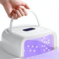 60W įkraunama UV LED nagų lempa, greitesnis belaidis nagų džiovintuvas, gelinio lako šviesa, 42 lemputės ir nešiojama rankena, profesionali kietinimo lempa pirštų nagams ir