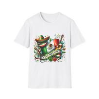 Viva Mexico T-Shirt, Unisex Softstyle Tee, Perfect for Cinco de Mayo, Festival S įvairiaspalvis