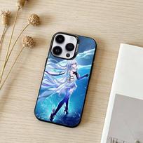 G-Genshin Impact S-Skirk Phone Case For iPhone 17,16,15,14,13,12,11,Pro Max,Plus Candy Silver Cover iPhone17promax