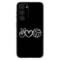 Phone Case For Samsung Galaxy A20,21s,22,31,32,52,53,72,73,80,91 Painted Art Volleyball Soft Liquid Silicone Black Cover SamsungA02
