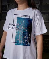 Van Gogho marškinėliai Saulėgrąžos Estetinis meno drabužis Vincentas Van Goghas Unisex T-shirt S