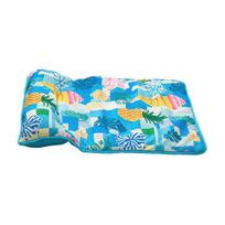 Pet Ice Silk Cooling Pad Non-slip Foldable Breathable Summer Cat Dog Sleeping Mat Machine Washable Home Outdoor Pets Bed Sofa Floor Mat S