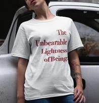 Milan Kundera Shirt The Unbearable Lightness of Being Book Lover  Unisex Tee L