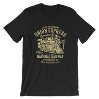 Union Express T-Shirt Mens Womens Tees Top. Train Railway 100% Cotton Premium Tee NEW 3XL