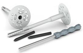 Kołki Styropianu Izolacji Metalowy Wbijak Krótki Trzpień Plastill Lux 26Cm