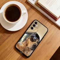 Cool little cute dog Phone Case Black Silicone Soft For Samsung Galaxy A73,A72,A71,A70,A53,A52,A51 Samsung a32 4g