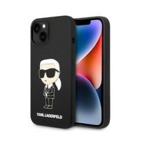 Karl Lagerfeld Silicone Ikonik Magsafe - Etui Iphone 15 Plus / 14 Plus (Czarny)