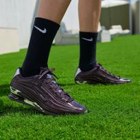 Nike Shox Casual Running Shoes Women's Purple Black 35.5