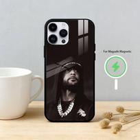 French Rapper Booba Phone Case For iPhone 17,16,15,14,13,12,Plus,Pro,Max For Magnetic Wireless Charge iPhone12PRO