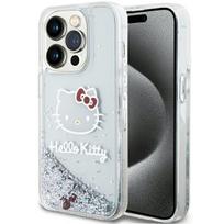 Etui Hello Kitty Liquid Glitter Charms Kitty Head Do Iphone 13 Pro Max, Srebrnee