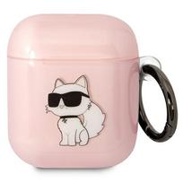Etui Karl Lagerfeld Ikonik Choupette Do Airpods 1/2 Cover, Różowe