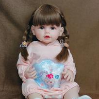 55 cm Reborn Baby Girl Lėlė Pilnas silikoninis kūnas Naujagimis žaislas Princesė Bebe Reborn Žaislas vaikams Gimtadienio kalėdinė dovana