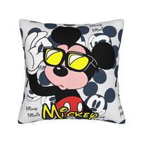 Mickey Mouse Grid Pattern Square Pillowcases Polyester Home  Cushion Cover Cute Decorative Pillow Cover 40*40 30cmx30cm