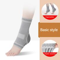 1Pcs Self Heating Ankle Support Sports Protection Windproof Breathable Pressurized Foot Cover S pilka
