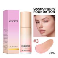 Gradient Foundation Liquid Natural Nude Makeup Evenly Brightens Skin Tone Centella Asiatica Foundation Liquid 30ML One Size rožinė