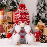 Cozy Knit Pom Pom Hat Gnome Doll For Festive Christmas Decorations And Holiday Spirit Christmas Knitted Hat Male