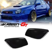 Dūminio stiklo automobilio priekinio buferio šoninio posūkio ženklinimo indikatoriaus šviesos gaubteliai 2002 2003 Subaru Impreza RS/TS/WRX modeliams Be lemputės/lizdo