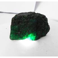 793 Ct Natural Emerald Huge Rough Earth Mined CERTIFIED Green Loose Gemstone 74.6 mm approx žalia
