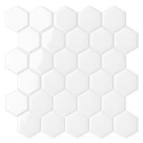 Waterproof Wallpaper Hexagon Stick Tile New Peel and Stick Backsplash  for Kitchen Bathroom 12 * 12in balta