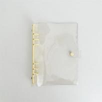 PVC and Metal A5 Binder Transparent Photocards Holder Fashion Loose Leaf Notebook Shell  Diary style D