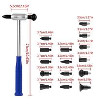 PDR Auto Dent Remover Hammer With 15 Heads,Paintless Car Dent Repair Hammer,No Trace Shaping Body Dent Repair For Car Dent 16 PCS Pro Kit