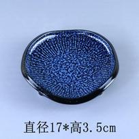Ceramic Dining Plate Decorative Tableware Sushi Plates Dessert Plate Fruit Dish Salad Bowl Sting Disc Western Style Steak Plates mėlyna