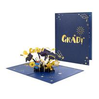 3D Pop Up Graduation Cards with Moving 3D Effect Surprise for Graduation Gifts Party Desktop Decoration Festival Greeting Card