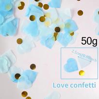 5000pcs heart-shaped paper strips reveal gender of boy or girl for parties, baby shower supplies, dining table decoration Other