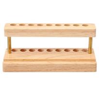 9/15 Slots Walnut Pens Holder Multifunction Brush Display Case Makeup Brush Holder  Storage Stand Style B