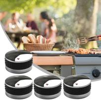 4Pcs Gas Grill Control Knobs 50/58cmReplacement Fits BBQ Gas Grills For Oven Stove Round Accessories For Outdoor BBQ Parties 50mm