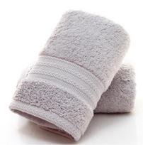 Luxurious Thick Cotton Towel For Babies Highly Absorbent Pure Cotton Long Staple Fabric In Various Colors pilka spalva