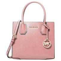 MICHAEL KORS Mercer Silver Hardware Pebbled Leather Tote Bag Tote Bag Shopping Bag Shoulder Crossbody Handbag Medium Women's Primula sidabras