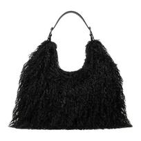 MICHAEL KORS Nolita shoulder strap with adjustable tassel design, recycled polyester, shoulder bag, large, women's black juoda