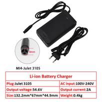 54.6V 2A charger for 48V li-ion Battery charger MI4-Julet 3105 Socket/connector for 48V 13S MI4 Lithium battery EU Plug