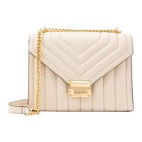 MICHAEL KORS Whitney brand classic commuter PU shoulder bag medium women's white balta