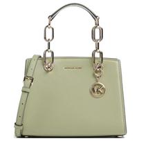 MICHAEL KORS Logo magnetic buckle closure, grained cowhide, one-shoulder crossbody handbag, women's green žalia
