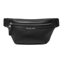 MICHAEL KORS Hudson Pebble Sling Set Adjustable Straps Leather Belt Bag Men's Black juoda