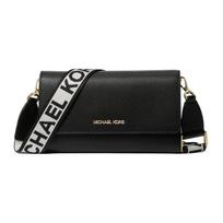 MICHAEL KORS Jet Set Commuting Presbyopia Flap Leather Shoulder Crossbody Bag Large Women's Black juoda
