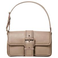 MICHAEL KORS Colby Logo Classic Leather Shoulder Bag Medium Women's Birch ruda