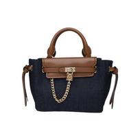 MICHAEL KORS Fashionable casual calfskin hand-held shoulder crossbody bag women's blue mėlyna
