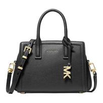 MICHAEL KORS Laila Logo Metal Hardware Leather Tote Bag Shopping Bag Handbag Mini Women's Black juoda