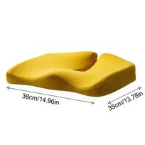 Memory Foam Office Chair Cushion Car Seat Cushion Orthopedic Pillow Buttock Coccyx Tailbone Cushion Pain Back Relief Chair Pad geltona