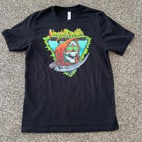 Liquid Death Water Medium Black T-shirt Cool Grim Reaper Graphic Print Logo S įvairiaspalvis