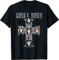 Guns N' Roses Official Vintage Cross T-Shirt Small S įvairiaspalvis