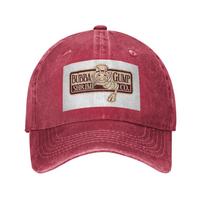 Bubba Gump Miško Krevetės Jūros Gėrybės Skalbtas Džinsinis Kepuraitė Laisvalaikio Beisbolo Kepurės Reguliuojama Kepurė Vasarinės Unisex Beisbolo Kepurės One Size pink